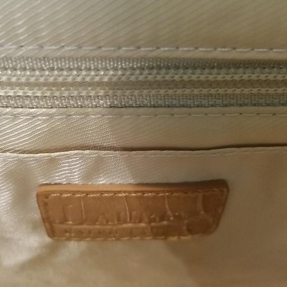 Lauren by Ralph Lauren croco texture tan leather - Picture 5 of 7